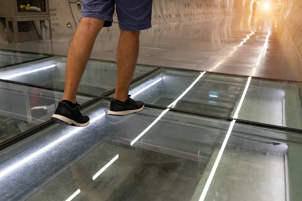 Pisos de cristal laminado y templado