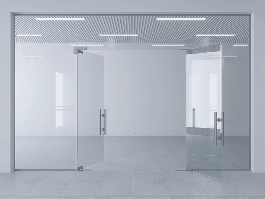 Puertas de cristal abatibles